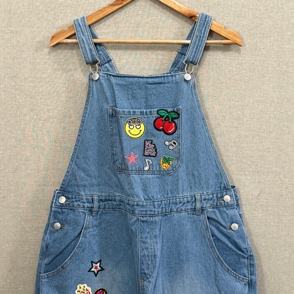 Curtain Call Costume Overalls Patches Adult A2X - Picture 13 of 15